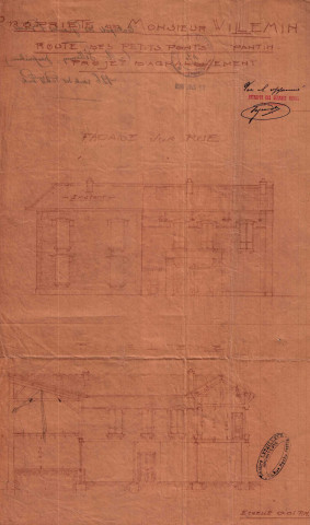 126 avenue du Général-Leclerc [ancienne route des Petits-Ponts], agrandissement : permis de construire.