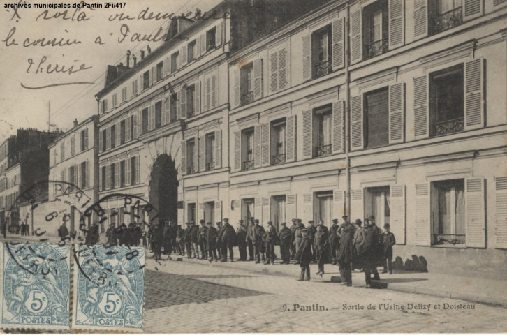 9. Pantin - Sortie de l'usine Delizy et Doistau.