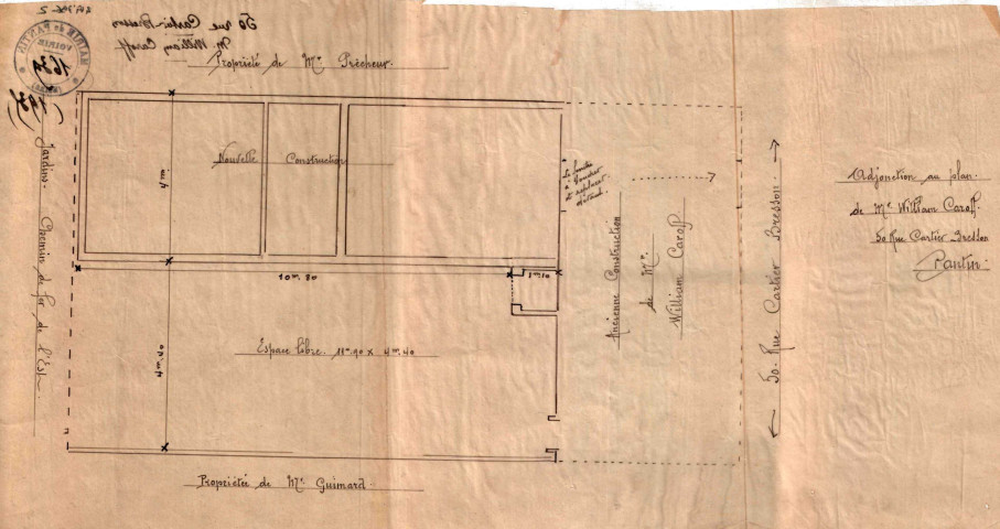 50 rue Cartier-Bresson : permis de construire.