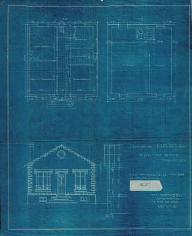 145 rue du Bois, projet de construction d'un pavillon : permis de construire.