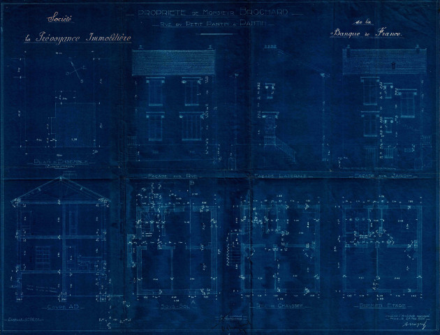 23 rue Pierre-Brossolette [ancienne rue du Petit-Pantin], construction d'un pavillon : permis de construire.