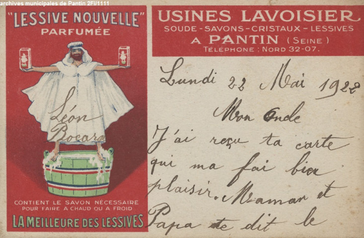 Lessive nouvelle parfumée.