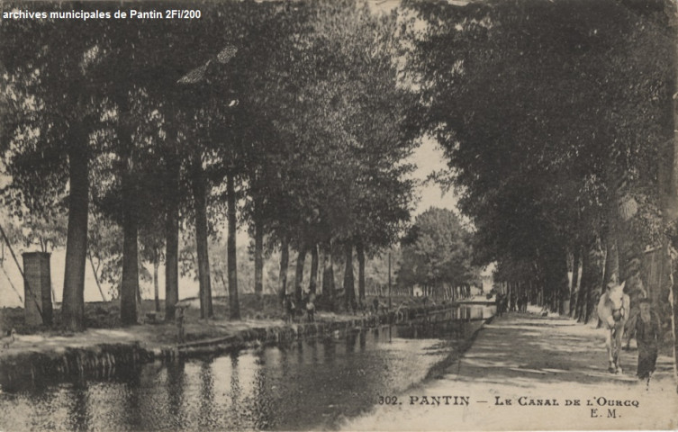 302. Pantin - Le canal de l'Ourcq.