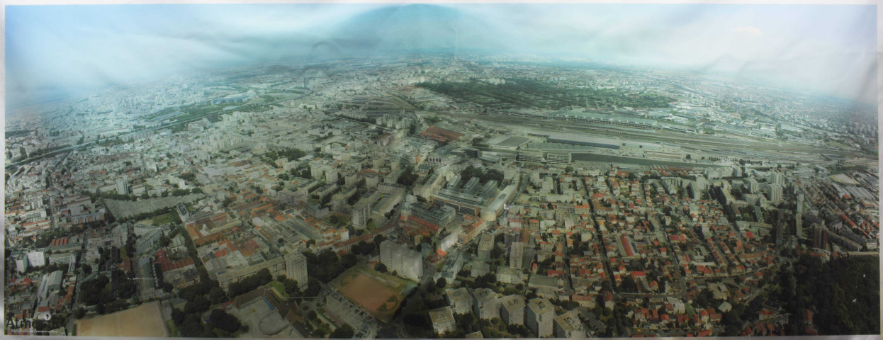 Pantin vue d'hélicoptère