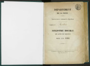 Commune de Pantin : registre des actes de naissance.