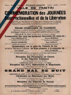 Commémoration des journées insurrectionnelles et de la Libération : affiche.
