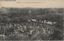 Pantin - Vue panoramique du cimetière parisien.