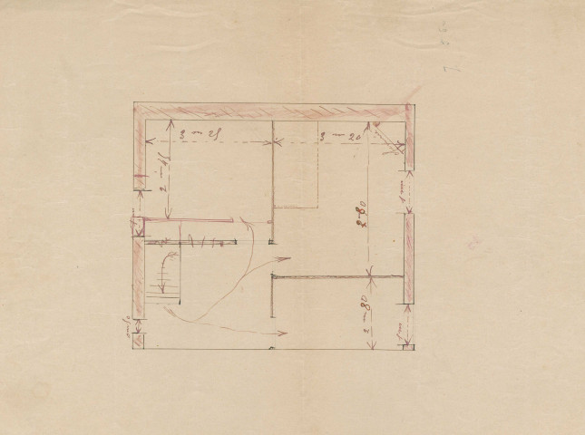 [35] rue Rouget-de-Lisle, construction d'une maison d'un étage : permis de construire.