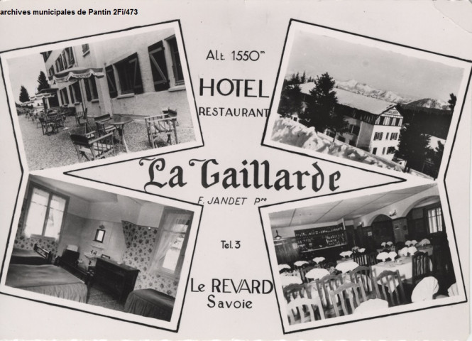Hôtel-restaurant "La Gaillarde".