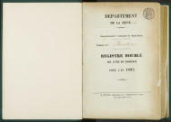 Commune de Pantin : registre des actes de naissance.