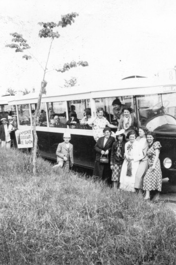 Sortie en forêt de Marly en 1936 - 3Fi3986 Photographie d'une sortie en forêt de Marly en 1936