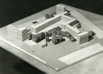 Maquette du projet originel - 43W91 Photographie de la maquette du projet originel
