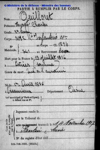 GUILLORET Eugène Charles