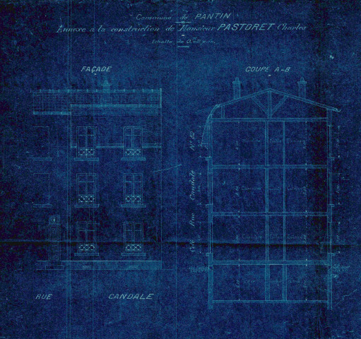 82 rue de Candale-Prolongée : permis de construire.