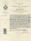 Mariage de Roger Hasenfratz et Georgette Baudon le 10 octobre 1925 : ampliation d'acte.
