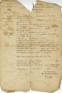 Naissance de Georges Hasenfratz [grand-père de Roger Hasenfratz] le 14 octobre 1853 : ampliation d'acte.