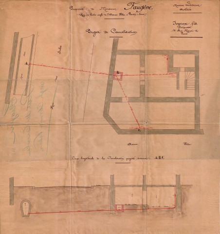 30-32 rue Gabrielle-Josserand [ancienne rue des Écoles] et 1 avenue Weber, projet de canalisation : permis de construire.