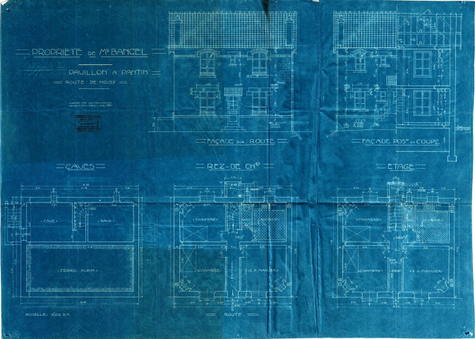10 route de Noisy-le-Sec, construction d'un pavillon à l'intérieur de la propriété : permis de construire.