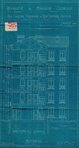 54 rue Cartier-Bresson et rue Toffier-Decaux : permis de construire.