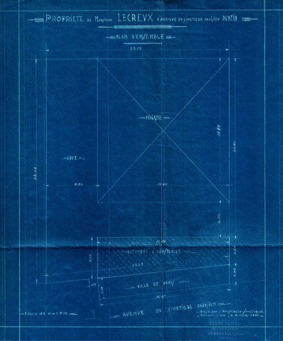 1 avenue du Cimetière-Parisien : permis de construire.