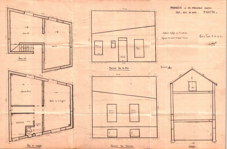 139 rue du Bois : permis de construire.