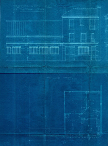 4-8 rue Florian, projet de construction de la fabrique de boîtes de conserve Picard & compagnie : permis de construire.