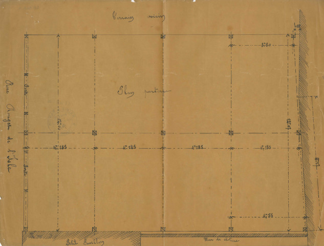 34 rue Rouget-de-Lisle, construction d'un atelier : permis de construire.