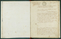 Commune de Pantin : registre des divorces (an V-an VIII).