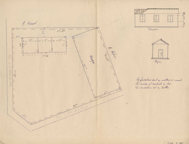 4 rue de l'Hôtel-de-Ville et place de la Gare [actuelle place Salvador-Allende] : permis de construire.