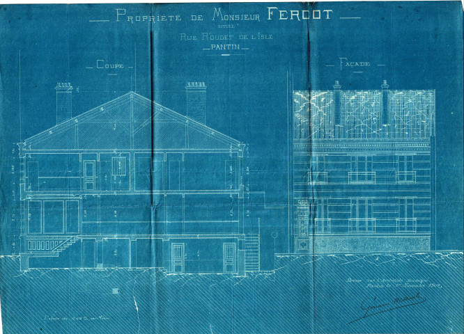 [33] rue Rouget-de-Lisle, construction d'un bâtiment d'habitation : permis de construire.