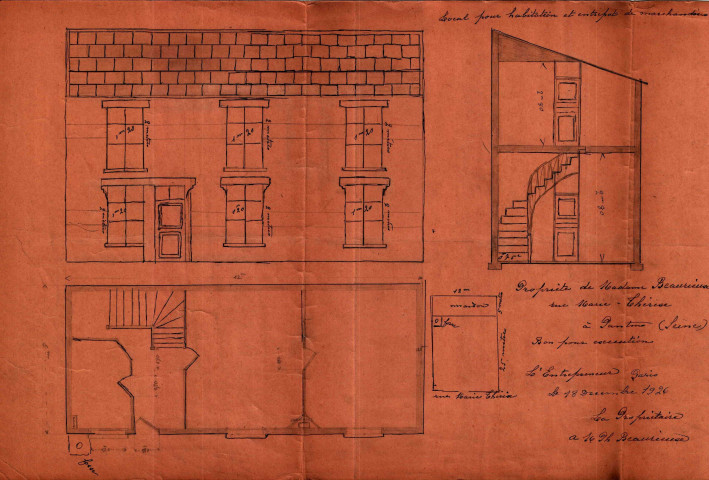 6 rue Marie-Thérèse : permis de construire.