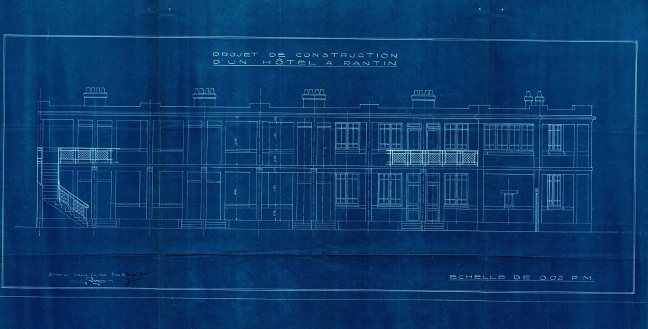 Avenue Anatole-France et rue Marie-Thérèse, projet de construction d'un hôtel : permis de construire.