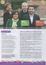 Élections départementales des 22 et 29 mars 2015. - Canton Pantin-Le Pré-Saint-Gervais, premier tour : tract « Agissons rassemblés pour la justice sociale et l'écologie pour tous » de la Gauche sociale, écologiste et citoyenne unie pour la Seine-Saint-Denis.