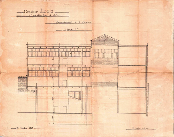 Quai de l'Aisne, rue de la Distillerie et 37 rue Victor-Hugo, projet d'agrandissement de la scierie : permis de construire.