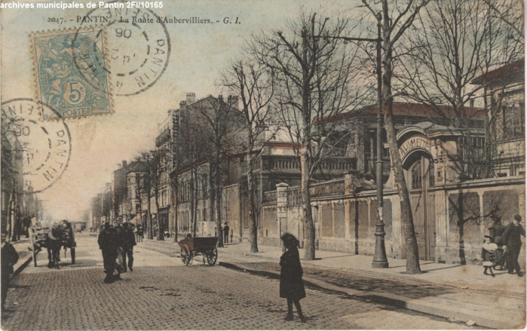 2047. Pantin - Route d'Aubervilliers, entrée de la manufacture d'allumettes.