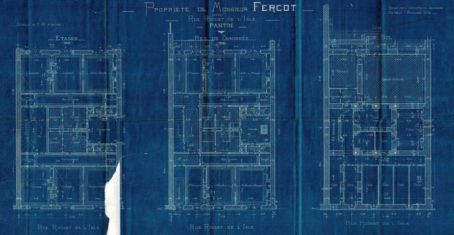 [33] rue Rouget-de-Lisle, construction d'un bâtiment d'habitation : permis de construire.