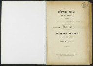 Commune de Pantin : registre des actes de naissance.