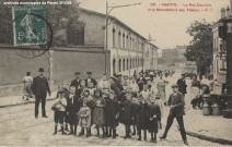 107. Pantin - La rue Courtois et la Manufacture des tabacs.