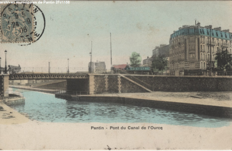 Pantin - Pont du canal de l'Ourcq.
