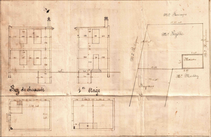 10 impasse du Petit-Pantin, construction d'une pavillon d'habitation : permis de construire.