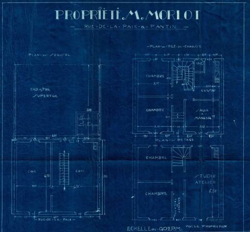 12 rue de la Paix, construction d'un pavillon d'habitatation : permis de construire.