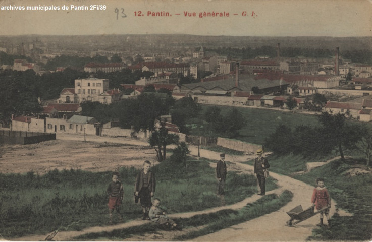 Vue générale depuis les buttes de Romainville.
