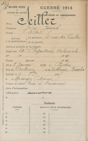 SEITLER Jean Joseph