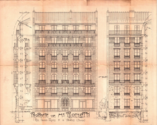 9 rue Denis-Papin : permis de construire.