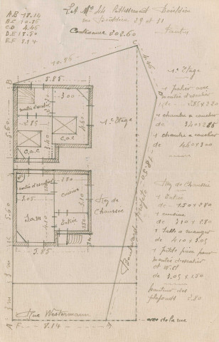 Rue Marie-Thérèse, rue Westermann et rue Boieldieu : permis de construire.