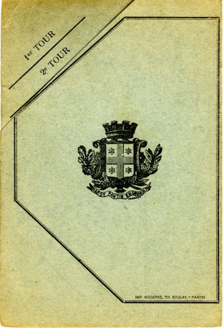 Cartes électorales d'André Bourgeois (1936, 1938, 1951, 1953, 1958, 1962).