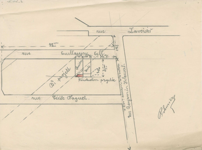 7 rue Guillaume-Tel : permis de construire.