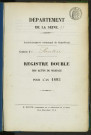 Commune de Pantin : registre des actes de mariage.