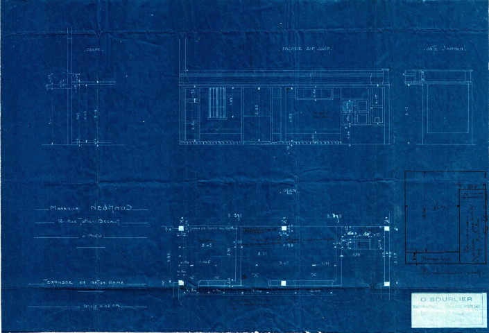 12 rue Toffier-Decaux, construction d'un bâtiment à usage d'écurie et de buanderie : permis de construire.