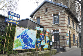 La maison de quartier des Quatre-Chemins en 2019 Photographie de la maison de quartier des Quatre-Chemins en 2019